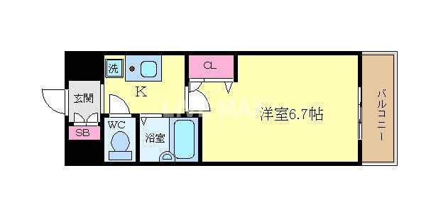 プレサンス京都駅前Ⅱの物件間取画像