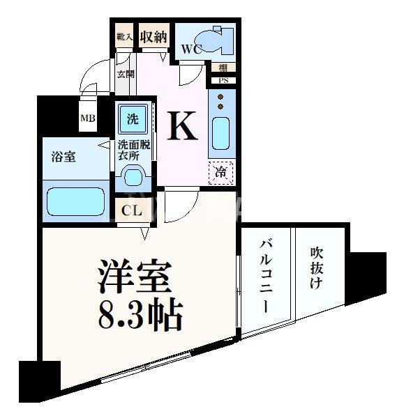 ベラジオ京都烏丸十条の物件間取画像