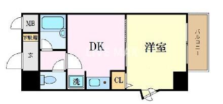 エスリード京都駅前の物件間取画像