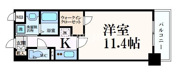 エスリード西小路御池の物件間取画像