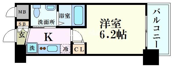 エステムプラザ京都聚楽第 雅邸の物件間取画像