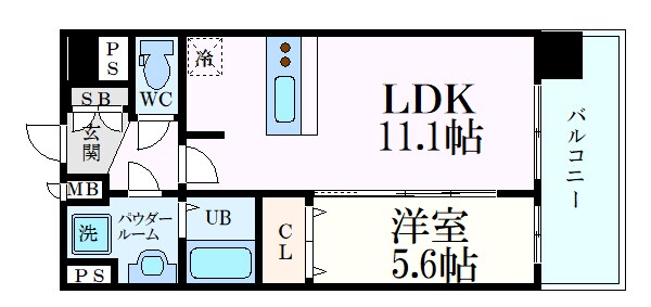 プレサンス十条凛華の物件間取画像