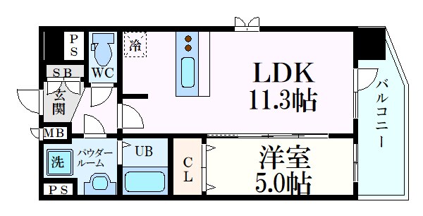 プレサンス十条凛華の物件間取画像