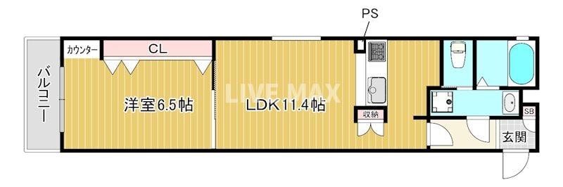 スミレスタ烏丸五条の物件間取画像