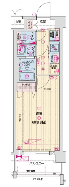 ソルテラス京都西大路　郁の物件間取画像