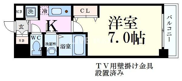 Luxe京都西大路の物件間取画像