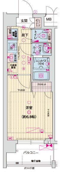 ソルテラス京都西大路　郁の物件間取画像