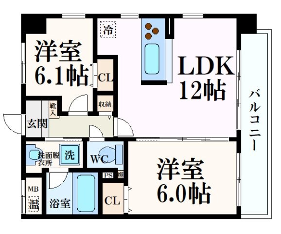 ベリエ茶五の物件間取画像