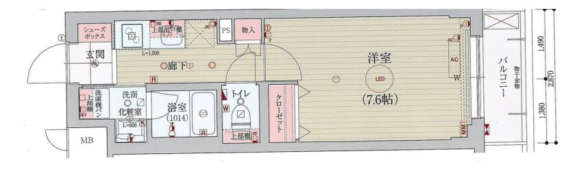 ベラジオ雅び北野白梅町駅前の物件間取画像