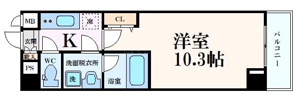 アスヴェル京都御所前Ⅲの物件間取画像