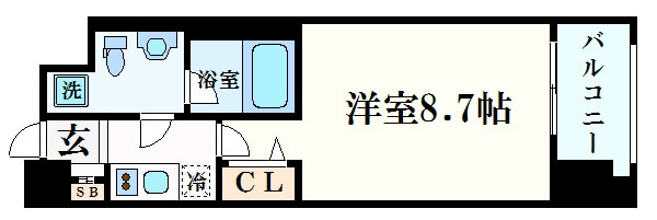 プレサンスＮＥＯ京都烏丸の物件間取画像