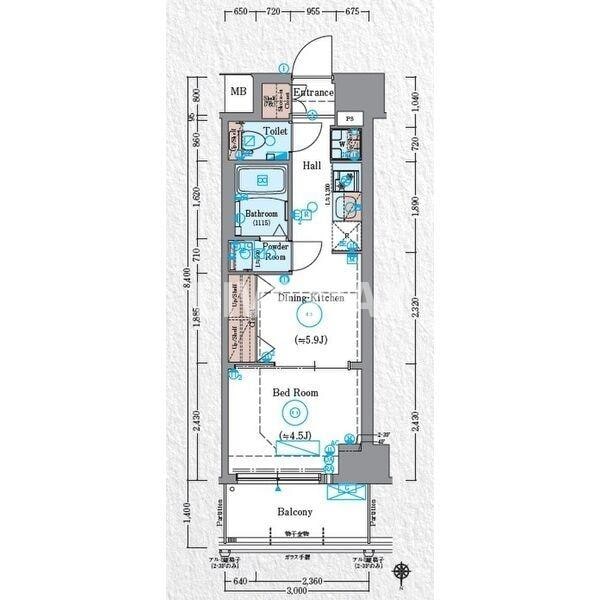 エステムコート京都梅小路公園の物件間取画像