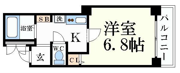 プレサンス京都二条城前の物件間取画像