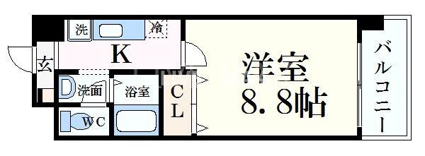 ハウスセゾン四条通の物件間取画像