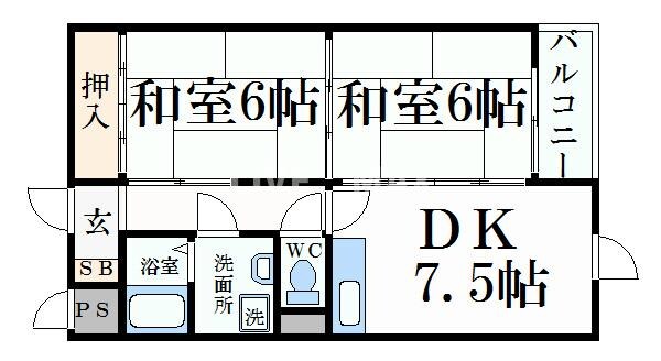 エスパシオ石田の物件間取画像