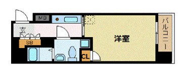 ベラジオ四条烏丸の物件間取画像