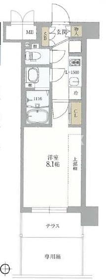 西大路駅 徒歩7分 1階の物件間取画像