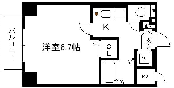 プレサンス京都東山シティライフの物件間取画像