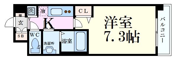 アスヴェル京都壬生WESTの物件間取画像