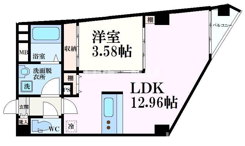グレースビーコン大宮の物件間取画像