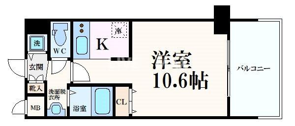 アスヴェル京都御所前Ⅱの物件間取画像