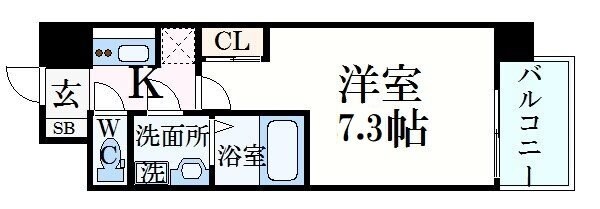 S-RESIDENCE新大阪WESTの物件間取画像