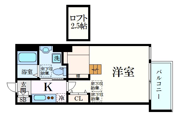 ドルチェヴィータ新北野の物件間取画像