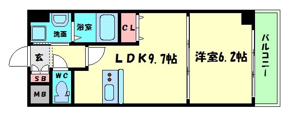 フローレンス江坂の物件間取画像