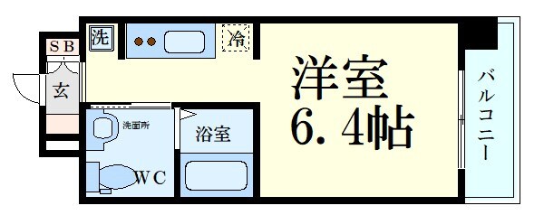 E-SPAAACE西天満の物件間取画像