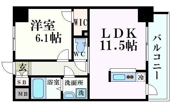 S-RESIDENCE新大阪駅前の物件間取画像