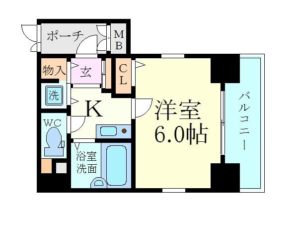 プレサンス同心アーバンステージの物件間取画像