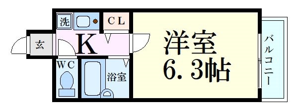 エスティライフ梅田新道の物件間取画像