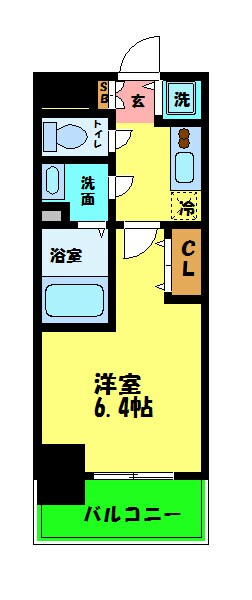 プレサンス中之島公園アティレの物件間取画像