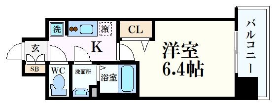 プレサンス梅田ヴェルテの物件間取画像