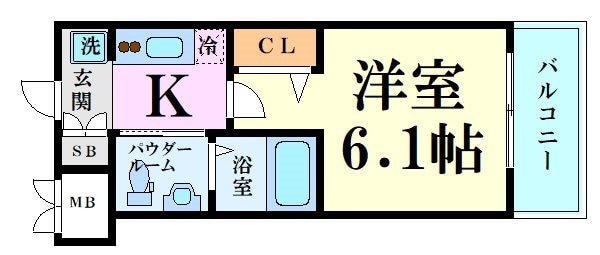 エステムコート難波WESTSIDEⅢドームシティの物件間取画像