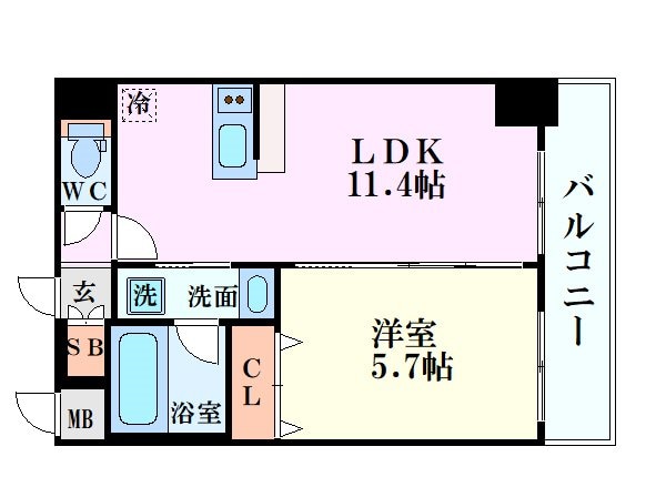 ORSUS新大阪の物件間取画像