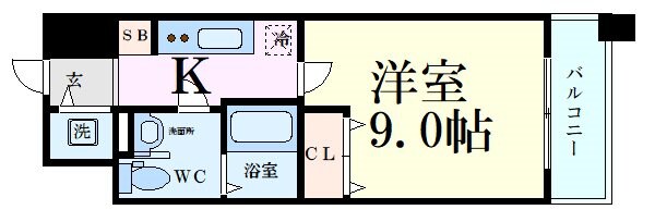 プラウドフラット新大阪の物件間取画像