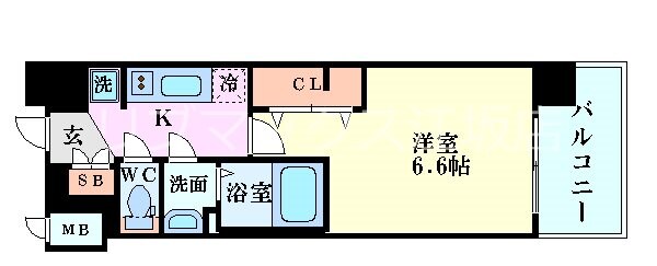 ファステート江坂ランウェイの物件間取画像