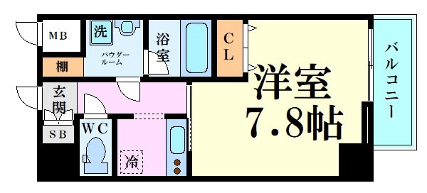 ファイブコート梅田の物件間取画像