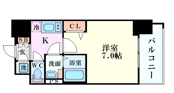 フォーリアライズ阿波座ウエストの物件間取画像