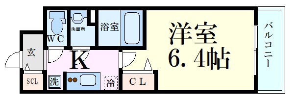 中津駅 徒歩6分 4階の物件間取画像