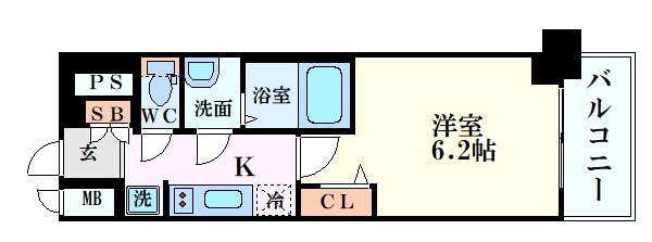 プレサンスOSAKA DOMECITYビーツの物件間取画像