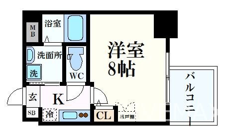 堺筋本町駅 徒歩4分 2階の物件間取画像