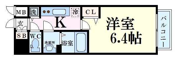 メインステージ新大阪の物件間取画像