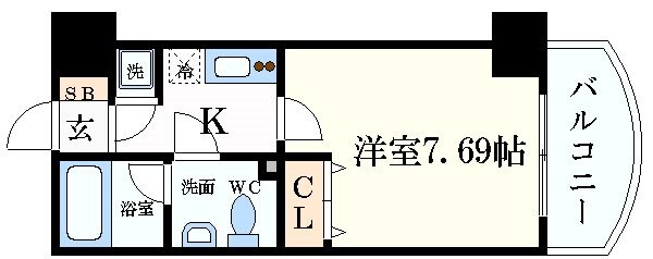 ライブコート北梅田の物件間取画像