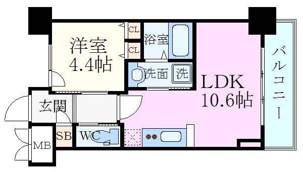 スプランディッド新大阪キャトルの物件間取画像