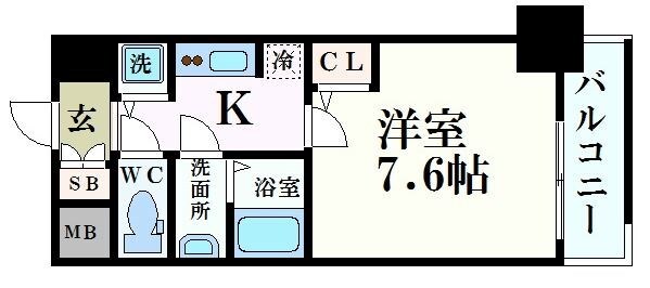 新大阪駅 徒歩3分 8階の物件間取画像