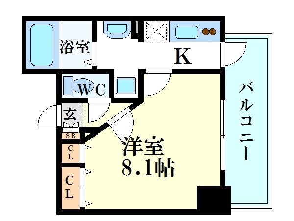 サムティ江坂レガーロの物件間取画像