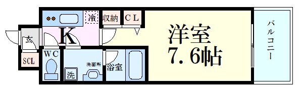 スプランディッド三国Ⅰの物件間取画像