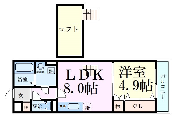 KTIレジデンス江坂の物件間取画像